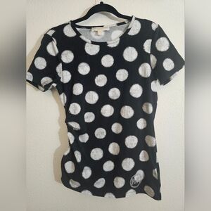 Michael Kors Top Small Polka Dot Black and White